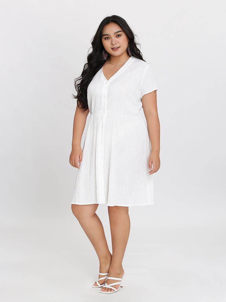 Button Up Smock Dress