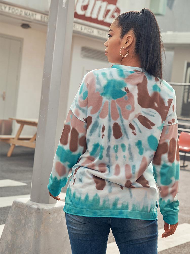 Tie Dye Round-neck T-shirt