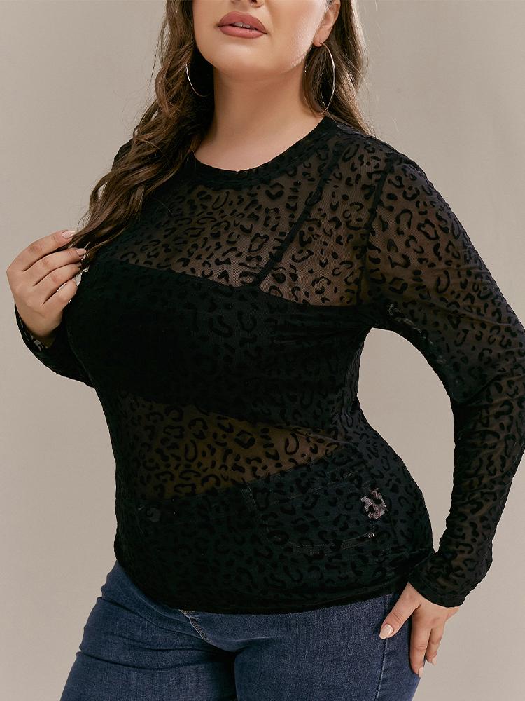 Sexy Perspective Leopard T-shirt