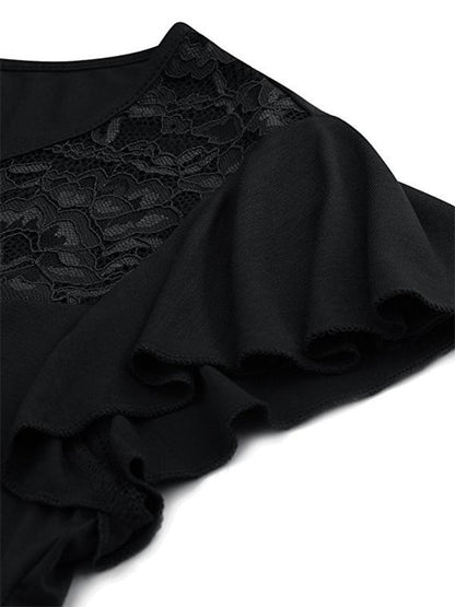 Round-neck Lace Dress