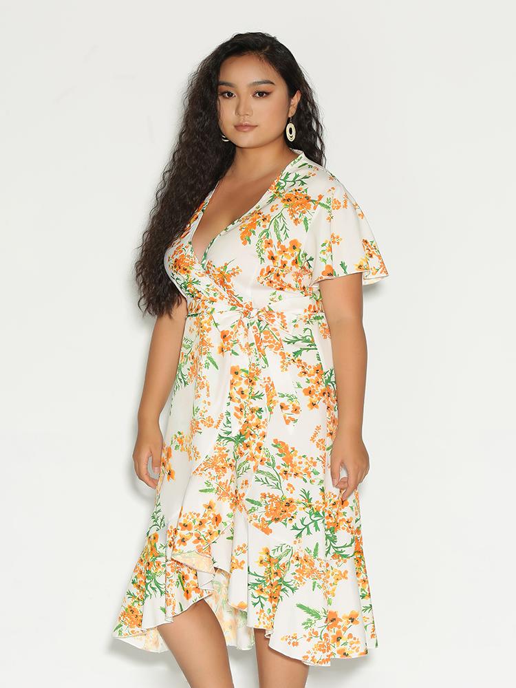 Ditsy Floral Knotted Dress