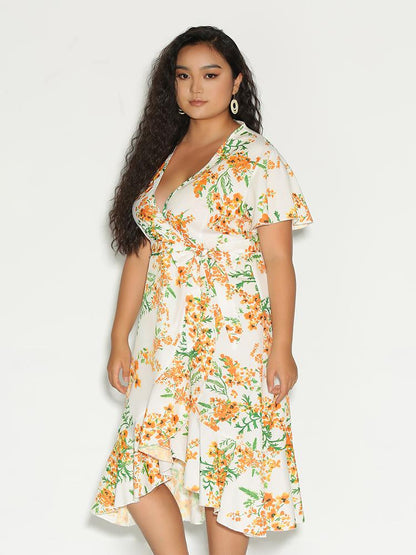 Ditsy Floral Knotted Dress