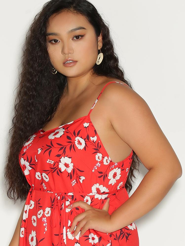 Ditsy Floral Waist Knot Dress