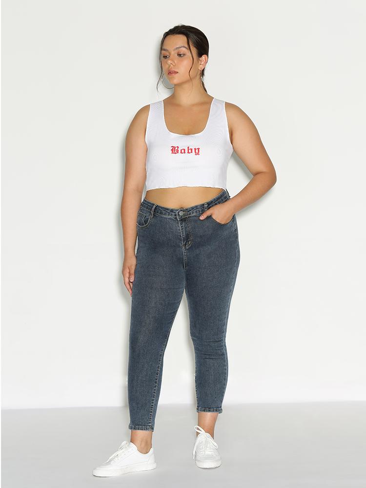 Baby Slogan Crop Top