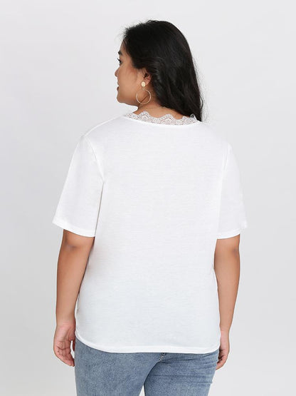 Lace Short Sleeve Tee