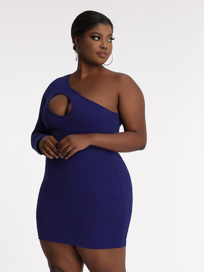 One Shoulder Cut Out Dress
