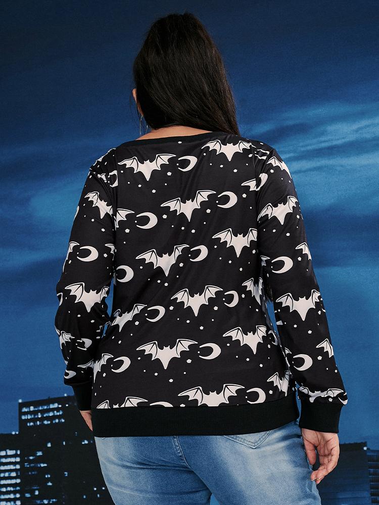 Bat and Moon Sweatshirt