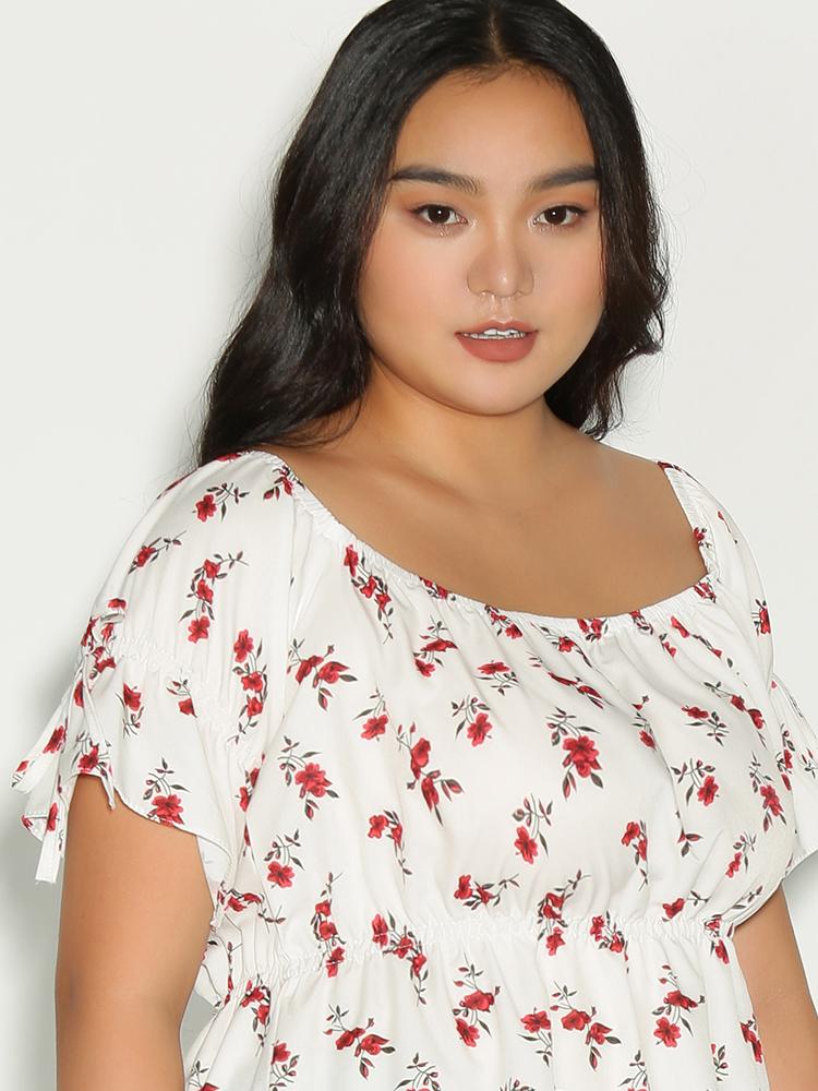 Ditsy Floral Knotted Top