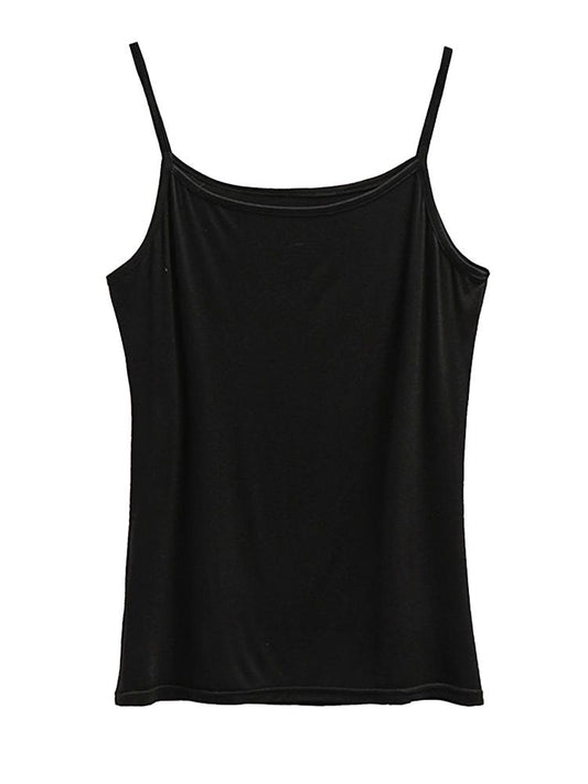 Solid Color Backless Camis