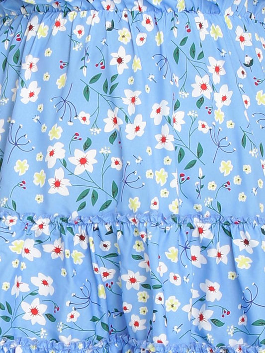 Flutter Sleeve Ditsy Dress