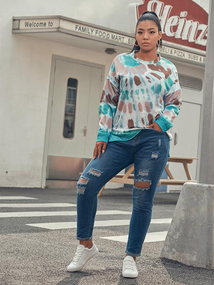 Tie Dye Round-neck T-shirt