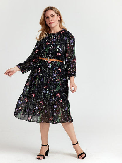 Floral Chiffon Dress