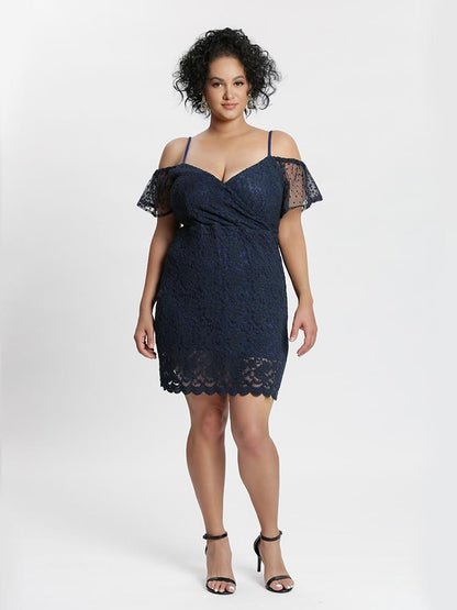 Lace Mesh Dot Cami Dress