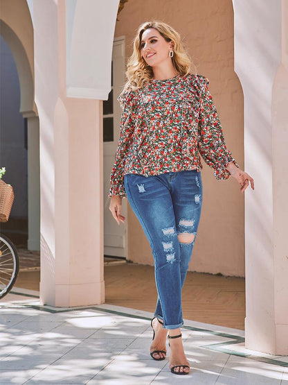 Ditsy Printed Blouse