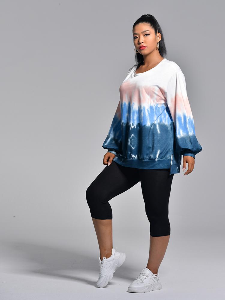 Round-neck Tie Dye Top