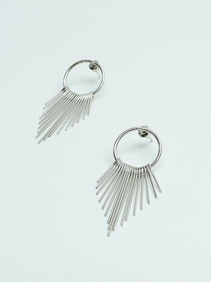 Chain Link Chandelier Drop Earrings