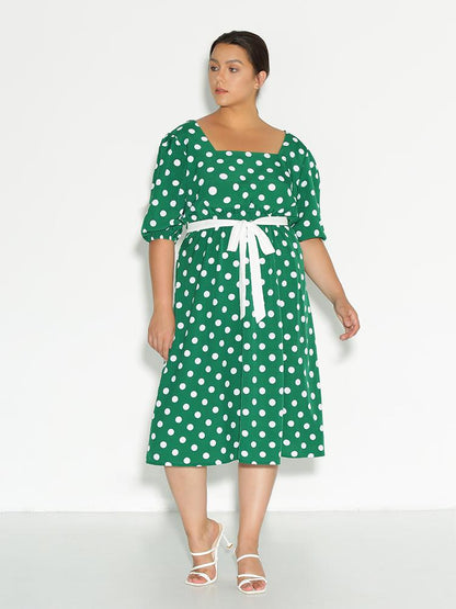 Dot Knotted Dress