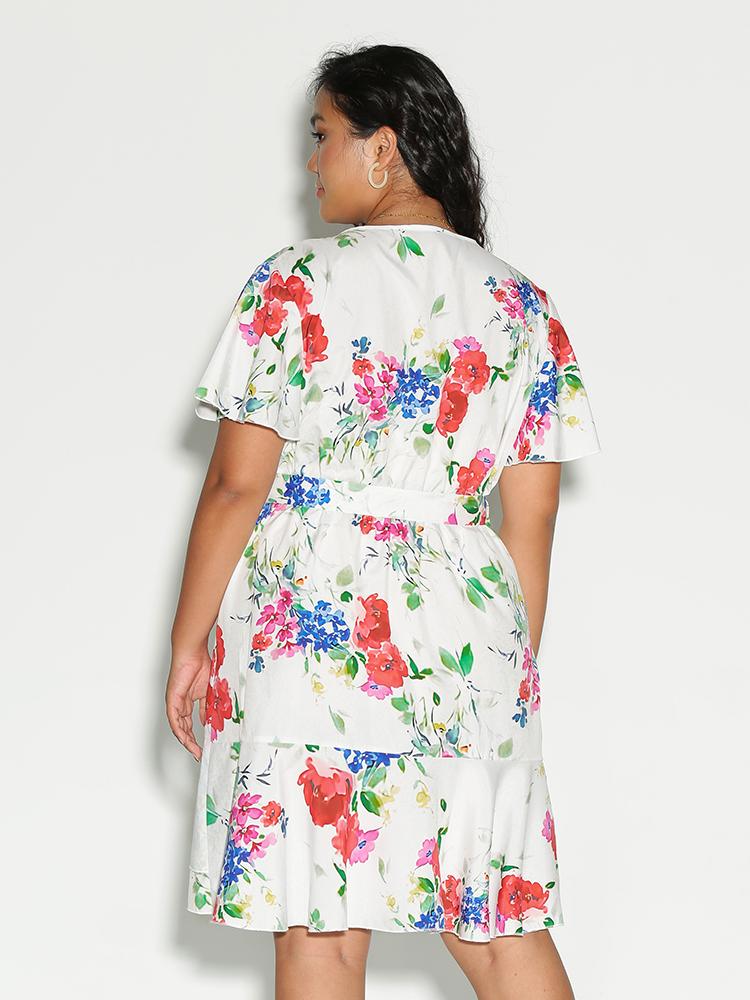 Floral Bow Tie Dress