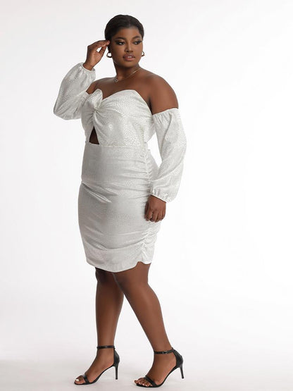 Off Shoulder Knotted Dress