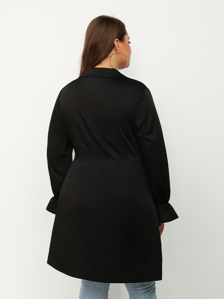 Front Knot Slit Long Top