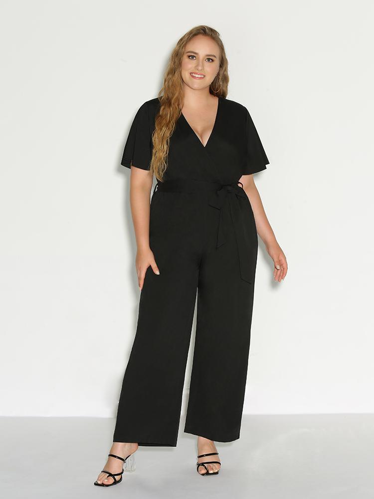 Waist Bow Tie Jumpsuit