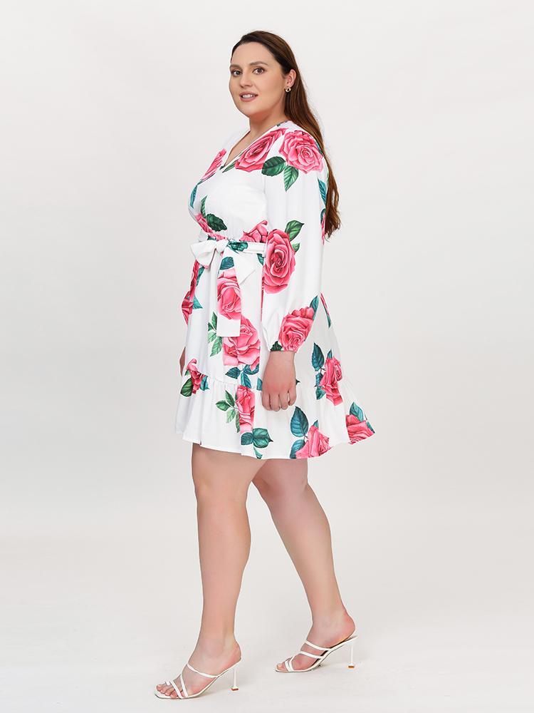 Floral Bow Tie Dress