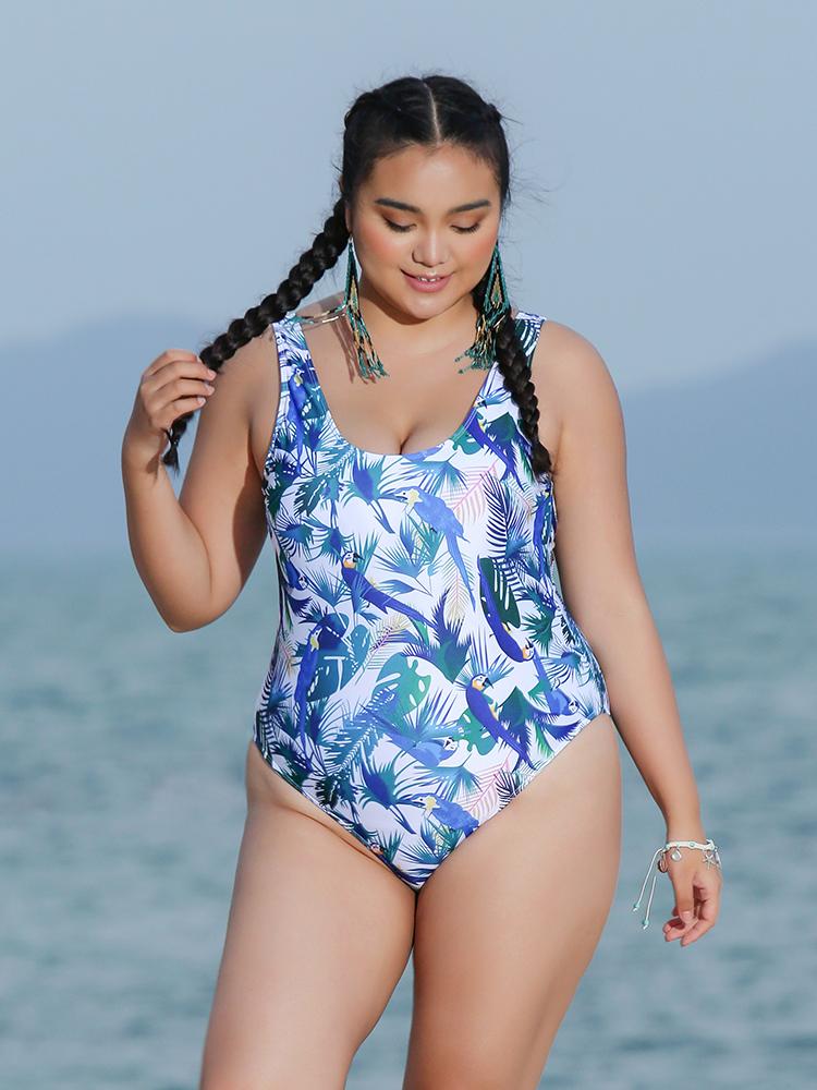 Backless One Piece Swimsuit