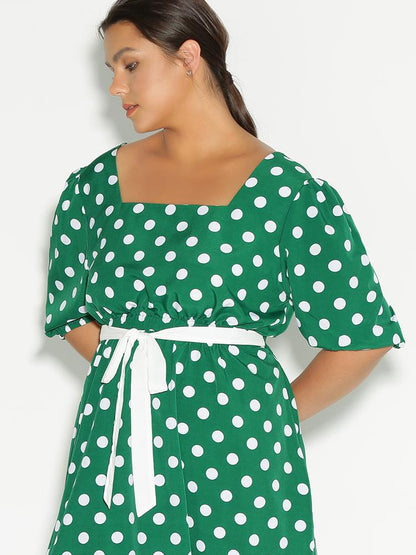 Dot Knotted Dress