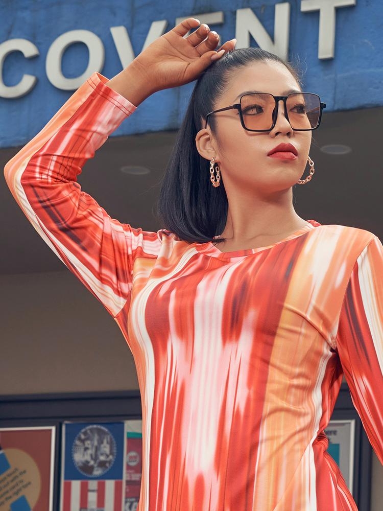 Graffiti Stripe Dress