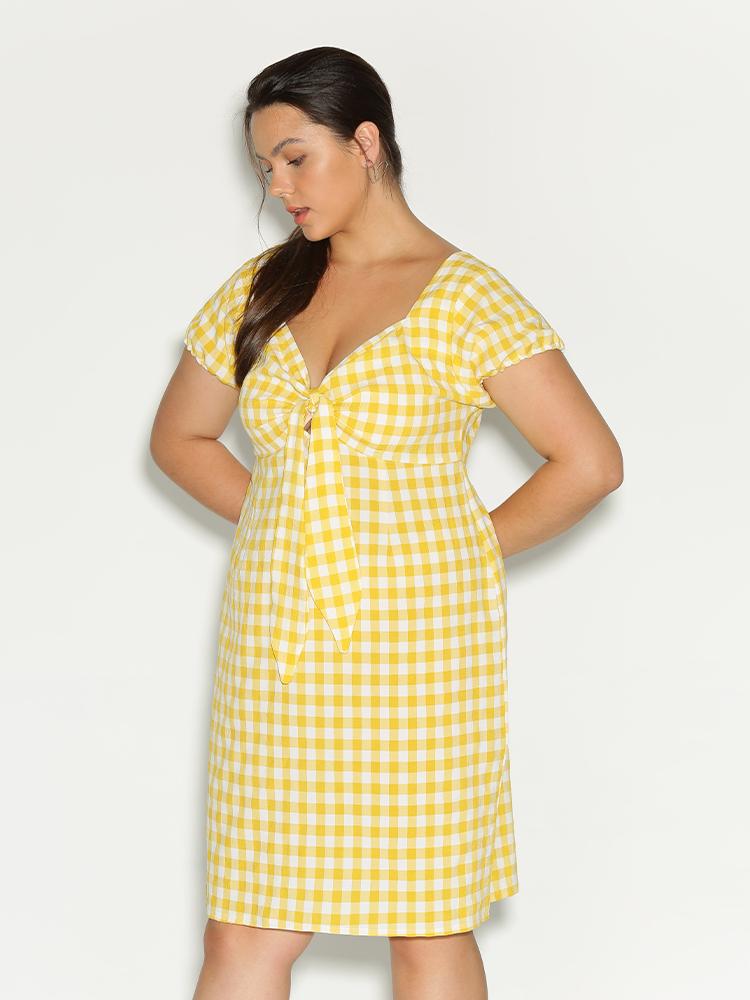 Tartan Bow Tie Dress