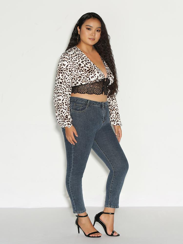 Leopard Lace Blouse