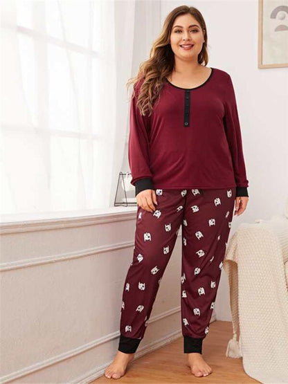 Cute Puppy Printed Loungewear