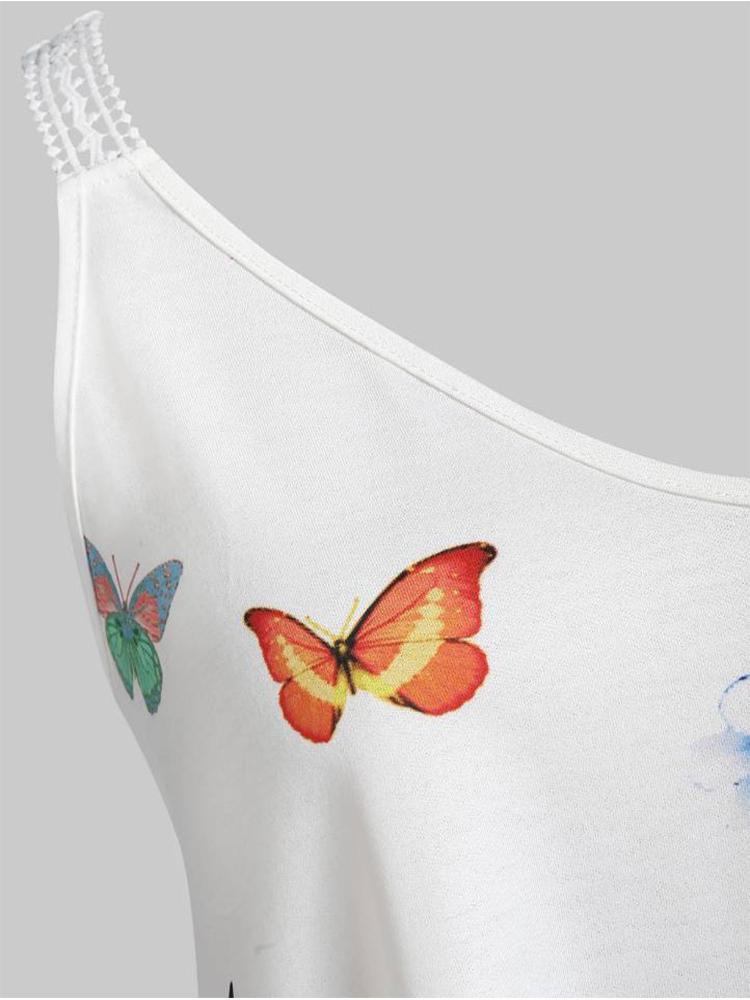 Printed Backless Dress