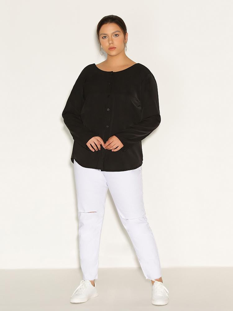 Button Long Sleeve Top