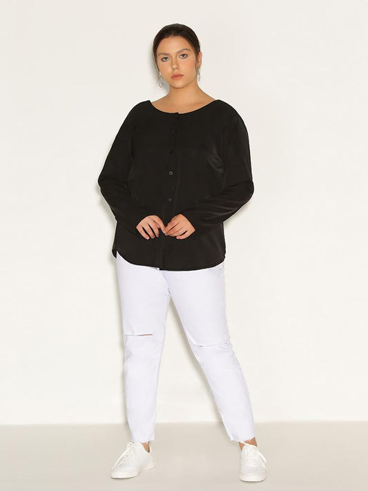 Button Long Sleeve Top