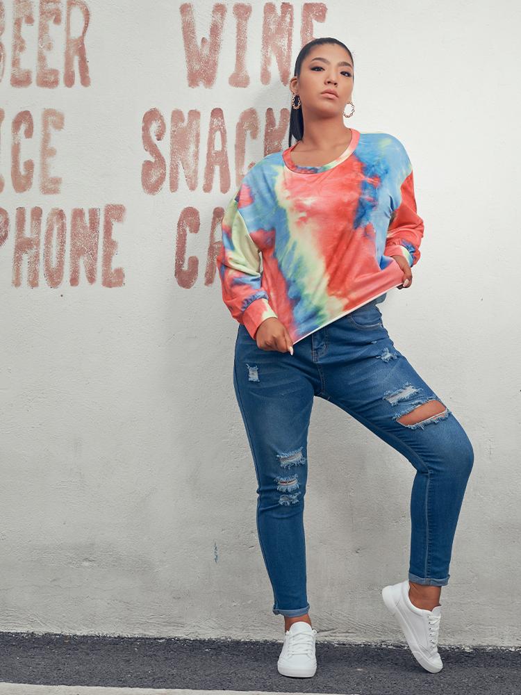 Tie Dye Round-neck T-shirt