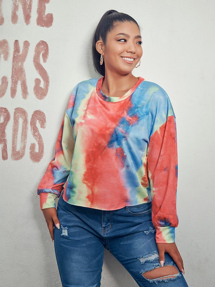 Tie Dye Round-neck T-shirt