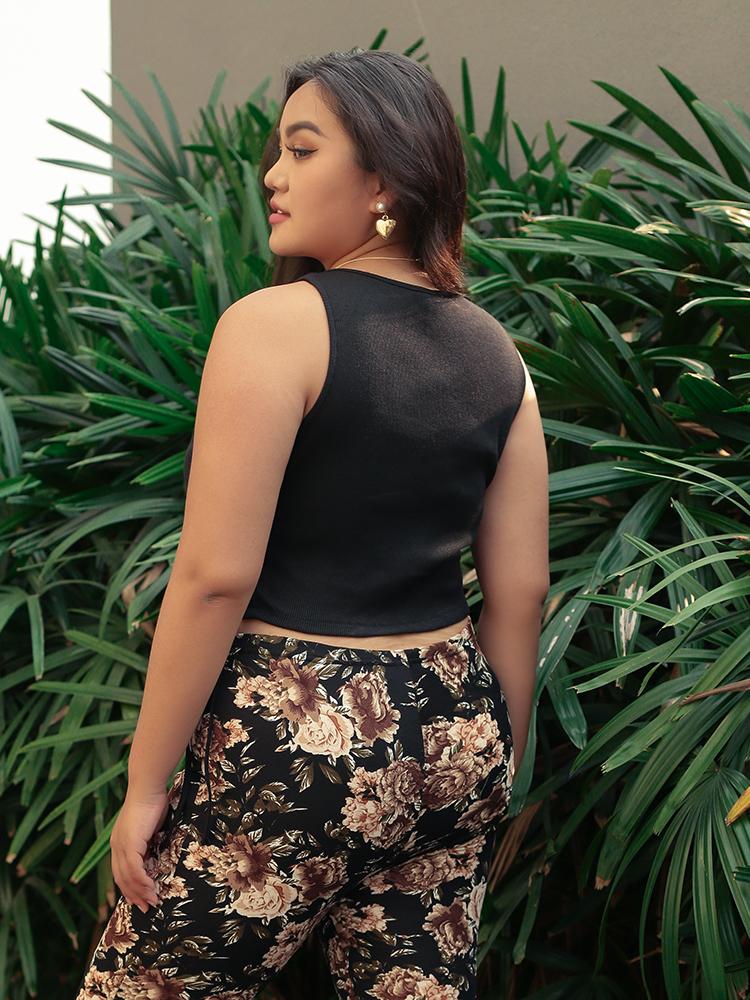 Lace Up Wrap Tank Top