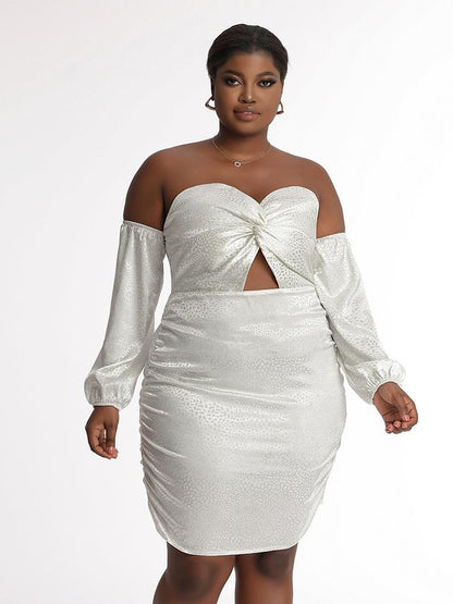 Off Shoulder Knotted Dress