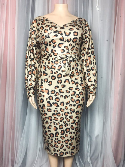 Leopard Sexy Knotted Dresses