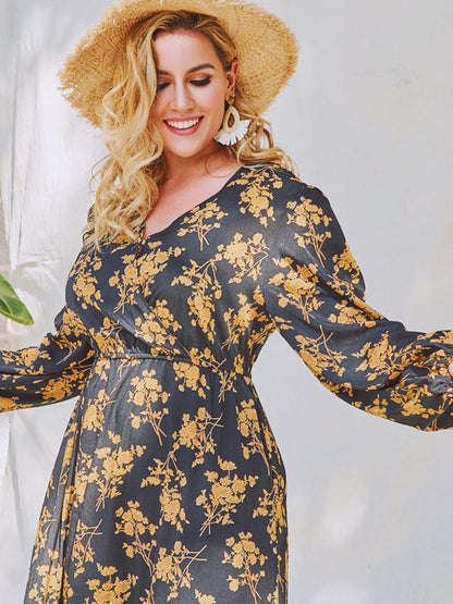 Ditsy Printed Maxi Dress