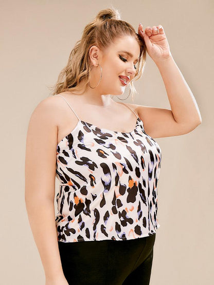 Leopard Print V-neck Camisole