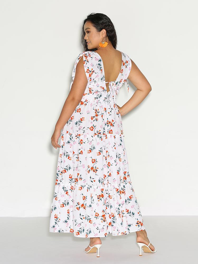 Ditsy Floral Plunge Dress