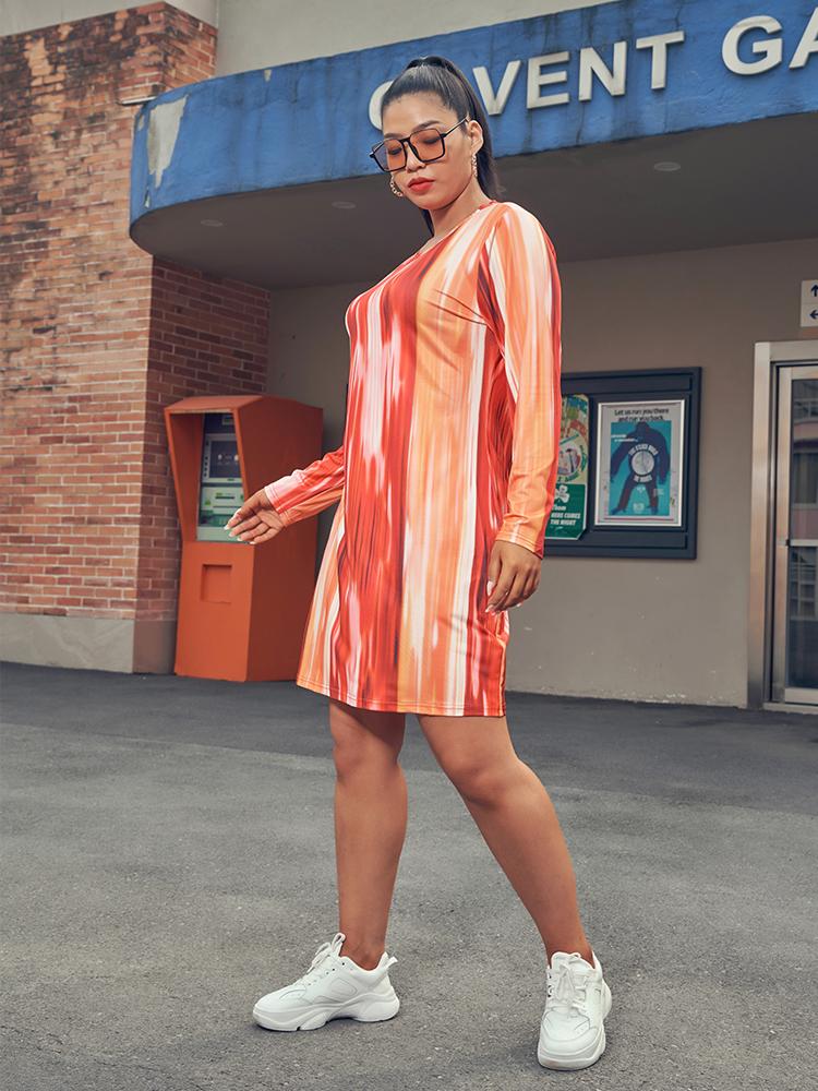 Graffiti Stripe Dress