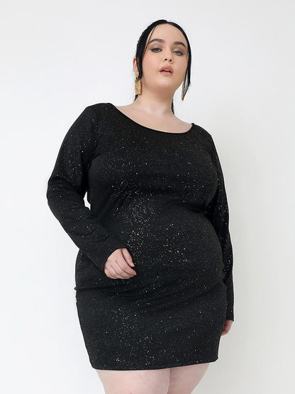 Backless Solid Sexy Bodycon Dress