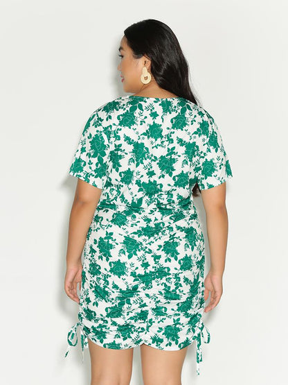 Ditsy Floral Ruched Dress