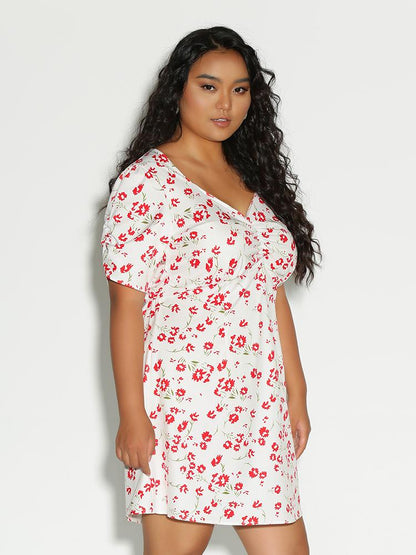 Ditsy Floral Short Sleeve Dress