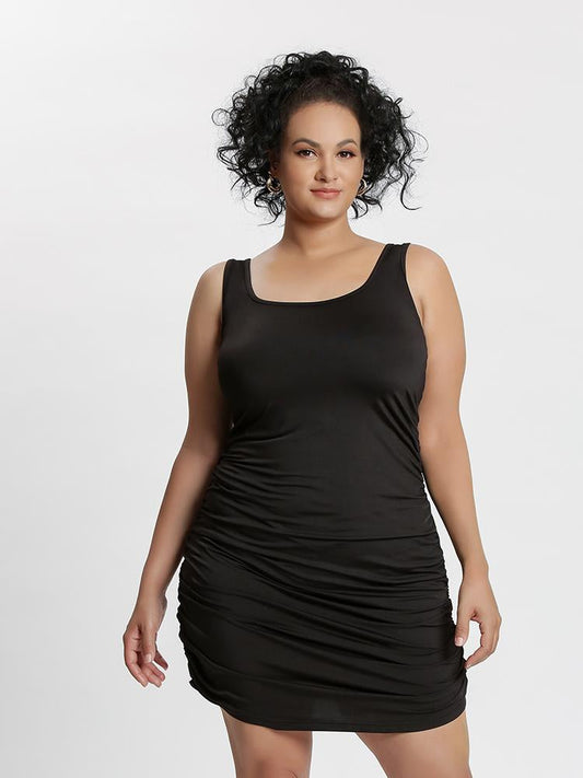 Ruched Backless Dress