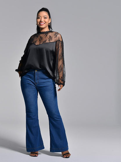 Lace Patchwork Blouse