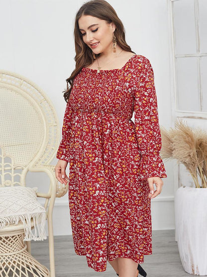 Backless Ditsy Floral Boho Dresses